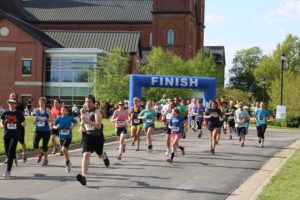 Start line of Conception Abbey Trails 2016. 